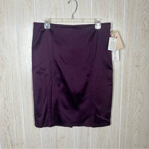 NWT Vintage Nanette Lepore Purple Lace Up Back Skirt